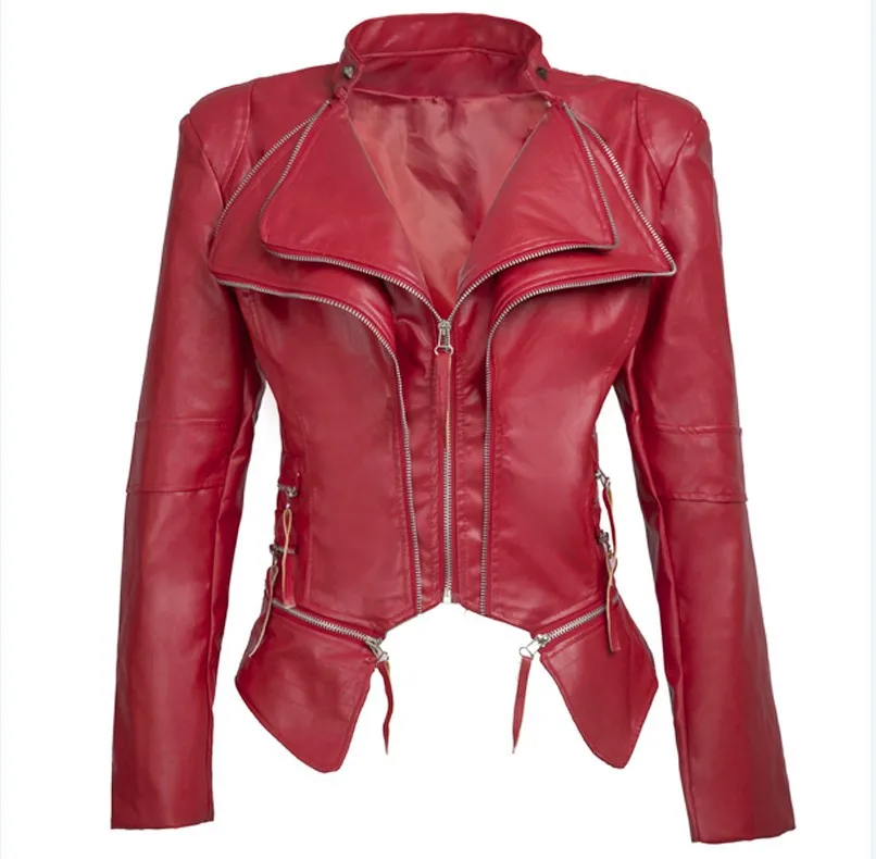 

Plus size jackets leather jacket women genuine slim jackets for women