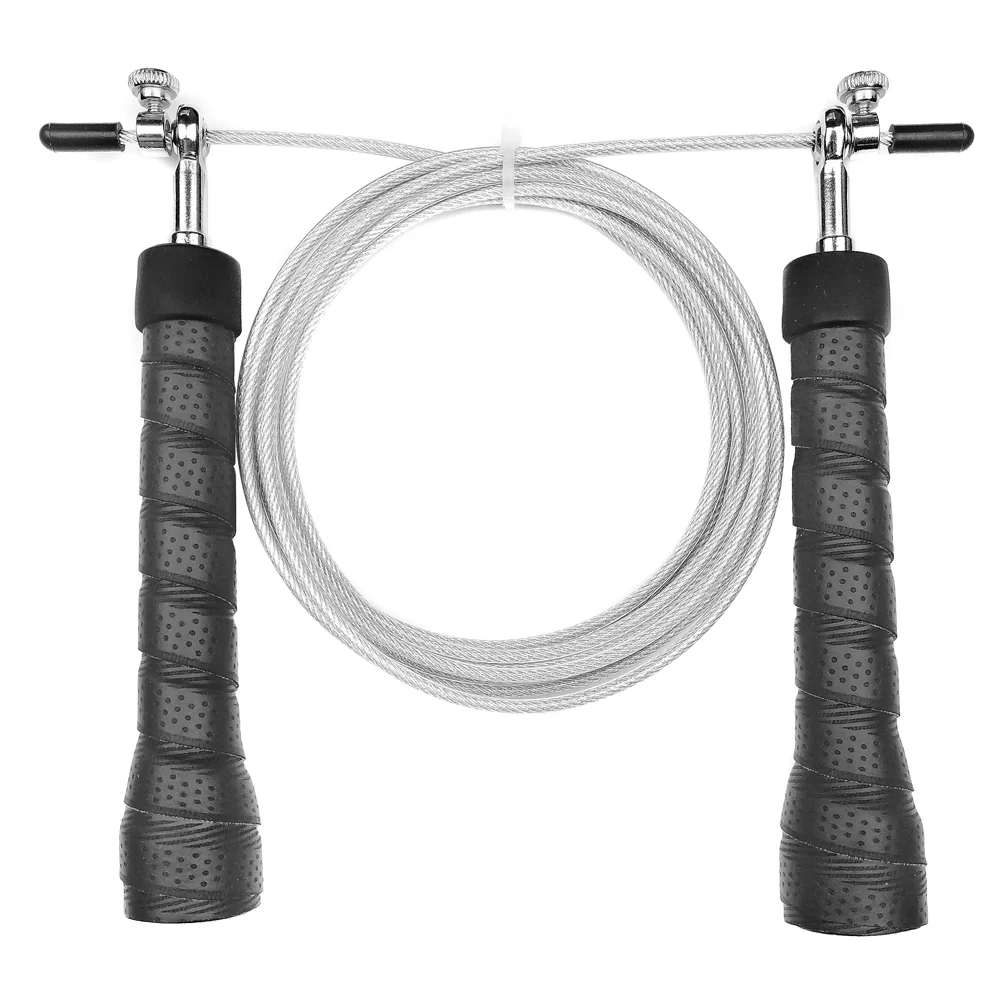 

Silicon Gel Handle Jump Rope Steel Wire Rope Speed Jump Training Body Adjustable Skipping Rope