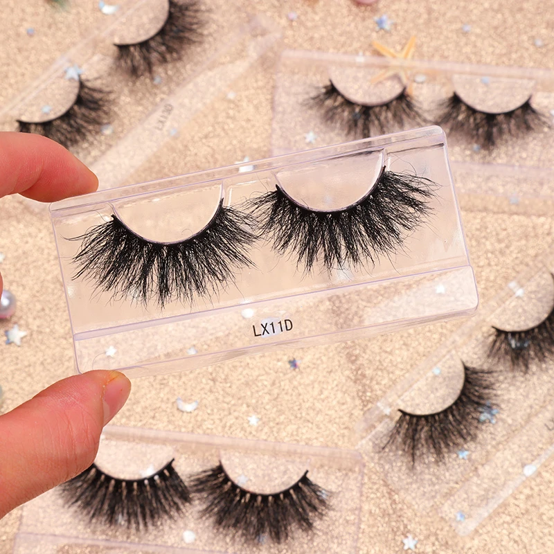 

High quality private label 5d bottom long 25mm mink eyelashes vendor wholesale free sample best 3d real mink lashes, Black