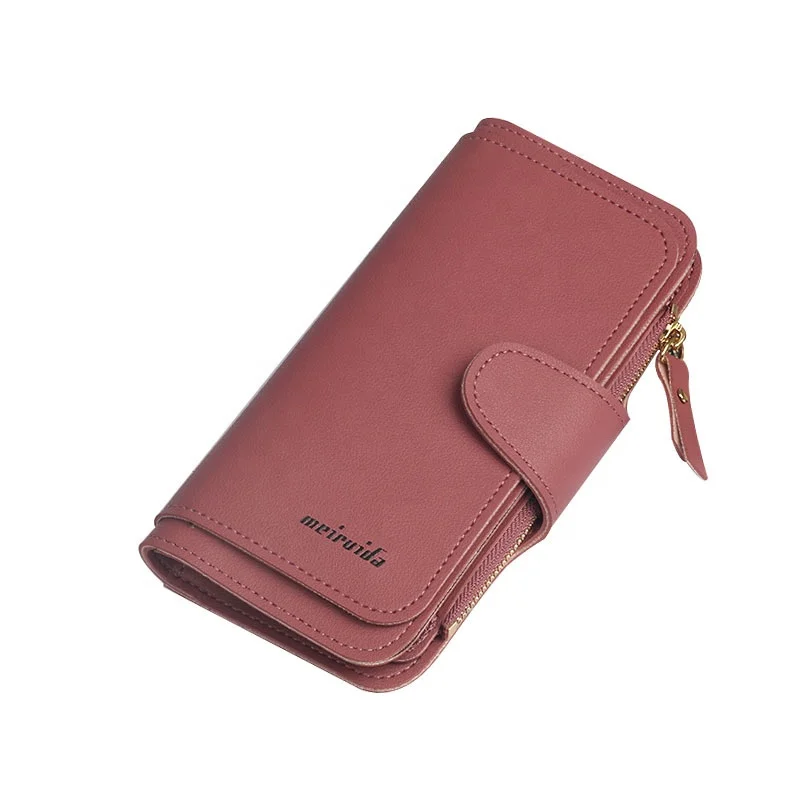

Stylish Women Zipper Hasp Wallet Multi Color Card Holder Purse, 9 colors for choose