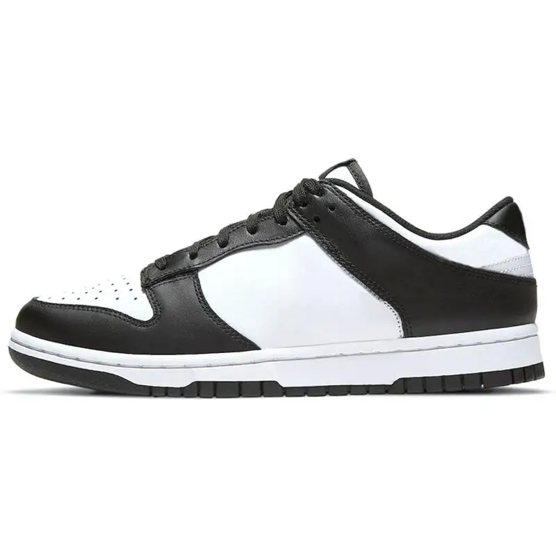 

Retro brand sneakers high-quality leather SB Dunks custom low-top men's basketball skateboard shoes, Black