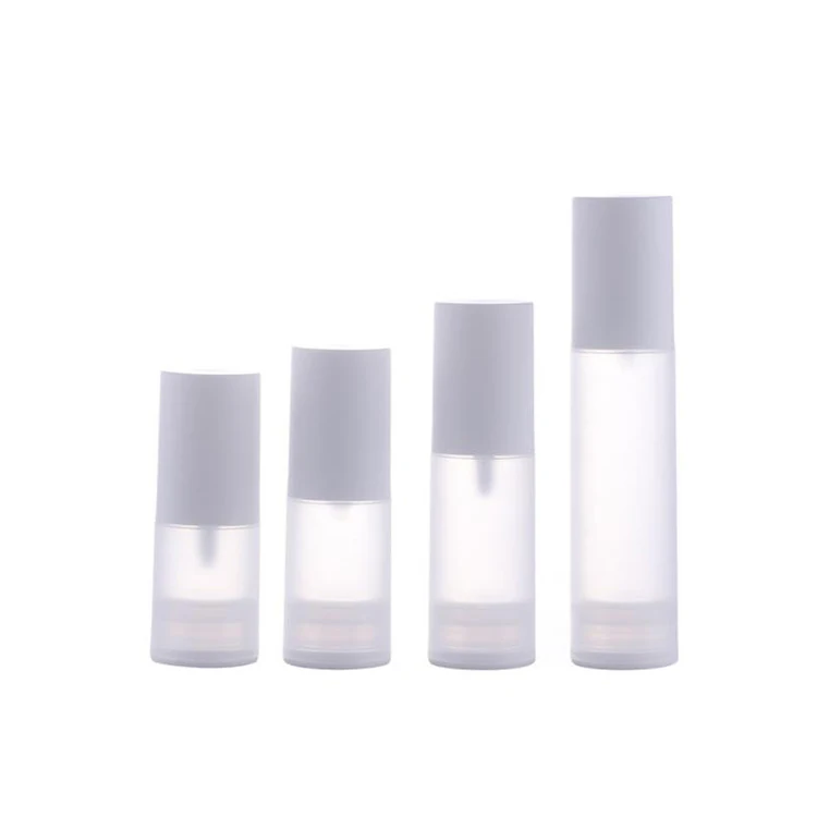

Luxury Refillable Frosted 15ml 20ml 30ml 50ml 80ml 100ml Spray Plastic lotion Vacuum Cosmetic Serum Lotion Airless Pump Bottle
