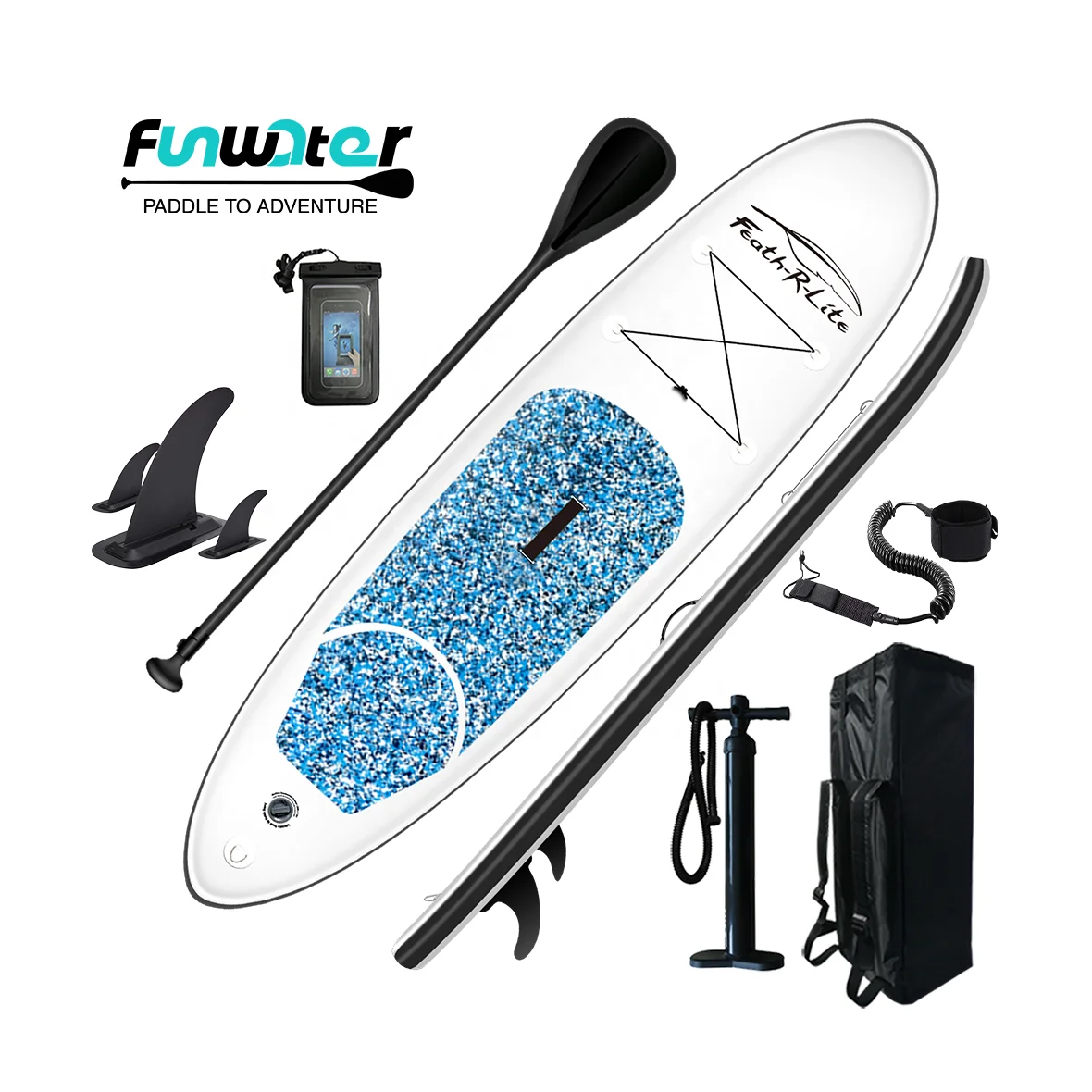 

FUNWATER SUP Drop shipping sup inflatable paddle board paddleboard folding paddle board best surfboard for unisex
