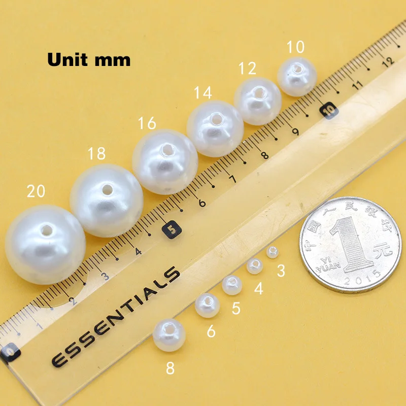 

Wholesale Imitation loose Pearl Rice White Pure White Perforated Pearls for jewelry making, Colorful