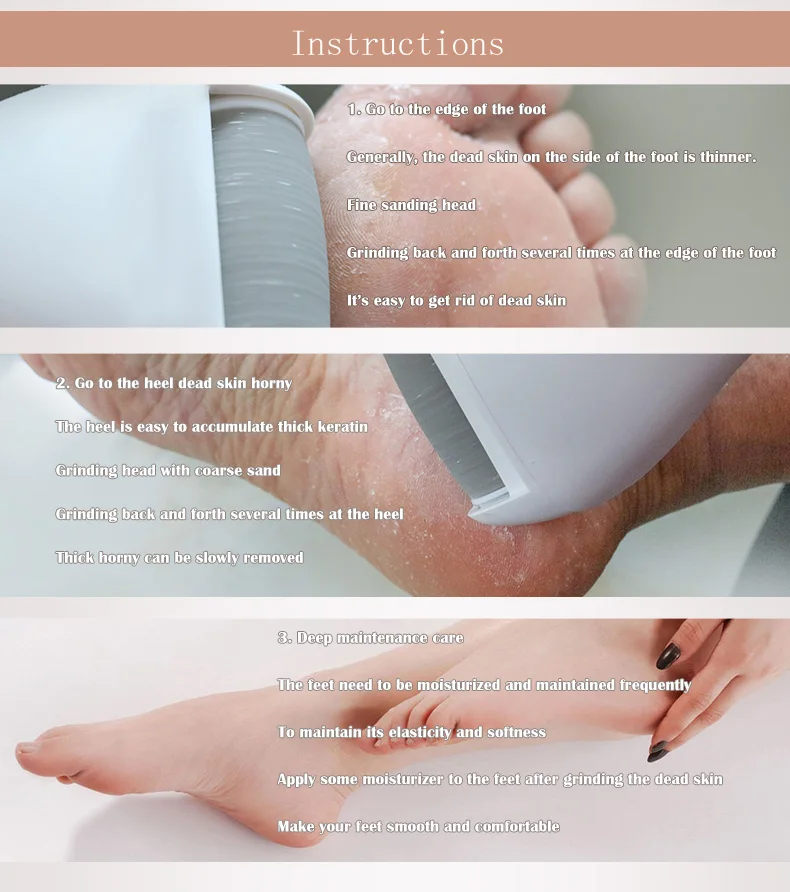 Pedicure Foot File Battery Powered Electric Nail And Foot File Buy