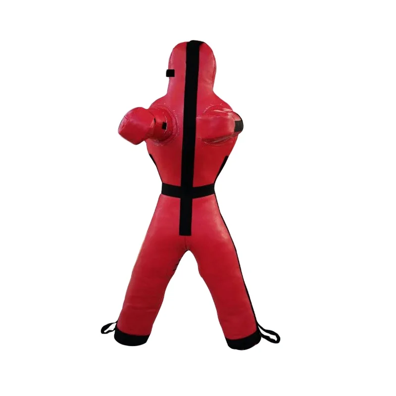 

ME SPORT silicone free standing type boxing punching bag man dummy, Black ,red