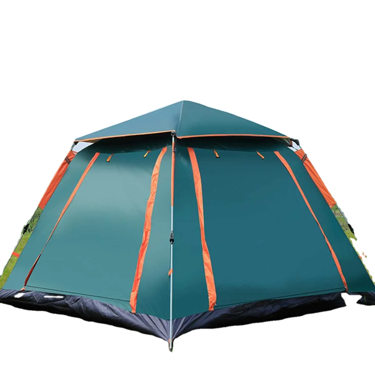 

Waterproof portable 4 persons outdoor camping tent Sets, Blue, dark green