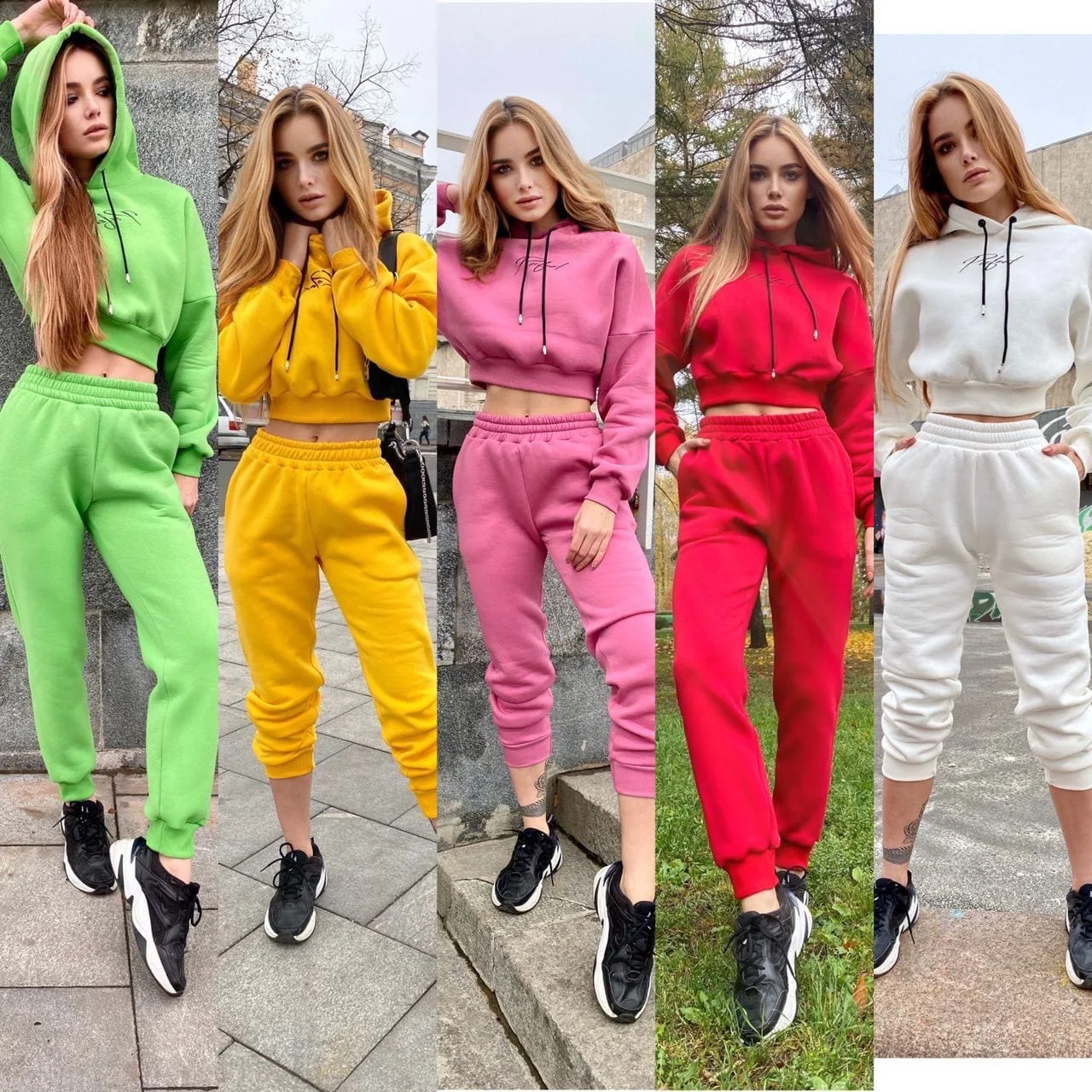 

DT-S000029 pure color long sleeve hoodie sports fall set woman joggers pants two piece pants set sweatpants and hoodie set, 10 colors
