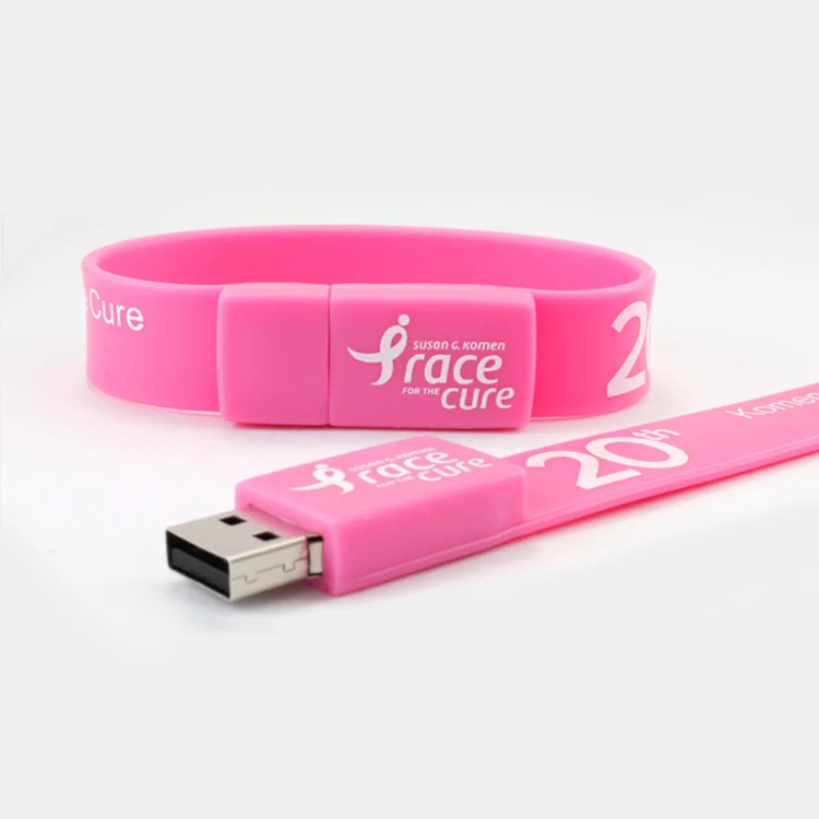 

Custom Logo Silicone Bracelets WristBand Usb Pendrive Usb 3.0 Usb 2.0 Flash Drive