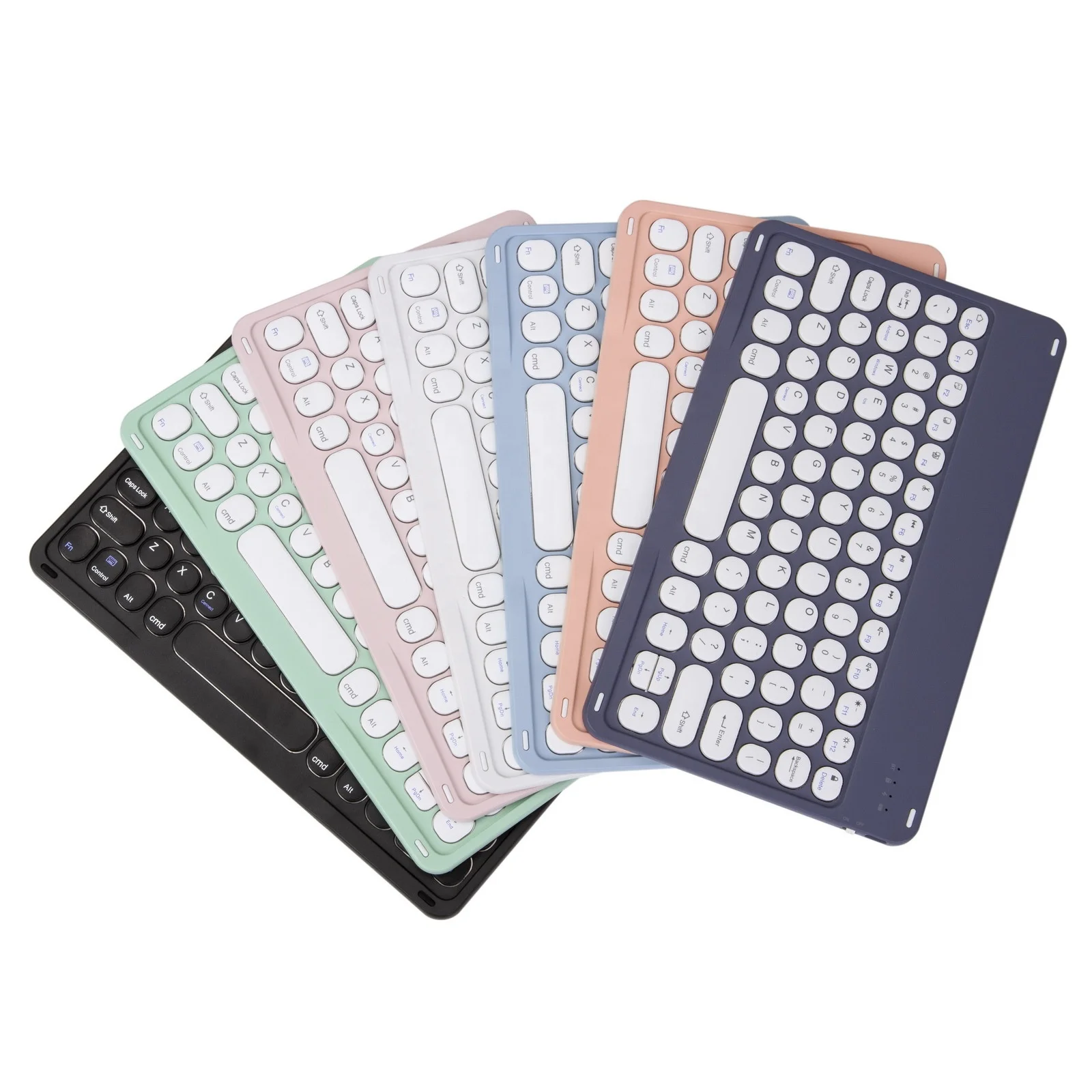 

Multi-device Wireless Keyboard Mini 78 Keys For Tablet Phone Universal Portable Blue Tooth Keypad For Iphone