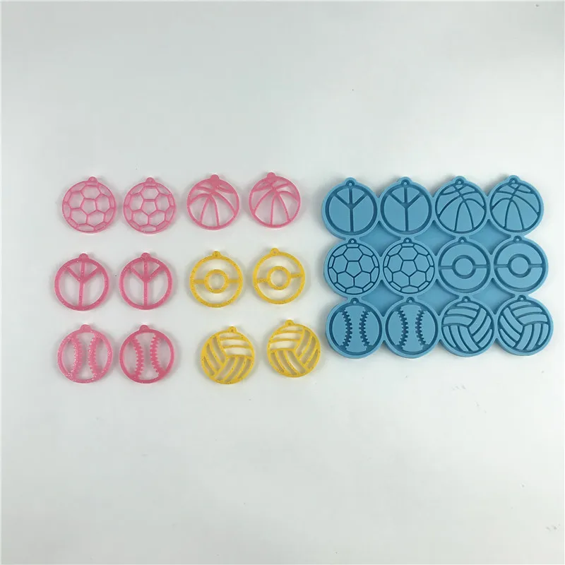 

5417 Ball earring set Personal Decoration For women earring silicone resin mold