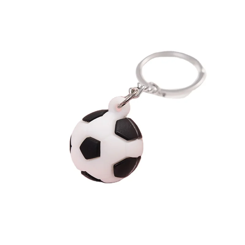 

Stereo soft rubber football key chain pendant mini simulation European Cup football bag pendant sports souvenirs, Gold