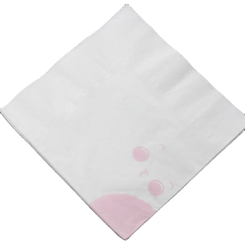 

Custom printing 2 ply paper napkins serviettes cocktails paper table napkin printed tissue paper for restaurant, White or nature