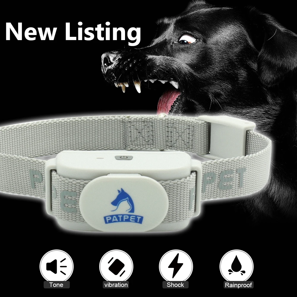 Patpet Smart Shock Training Collar For Bark Pet Care Training Collar