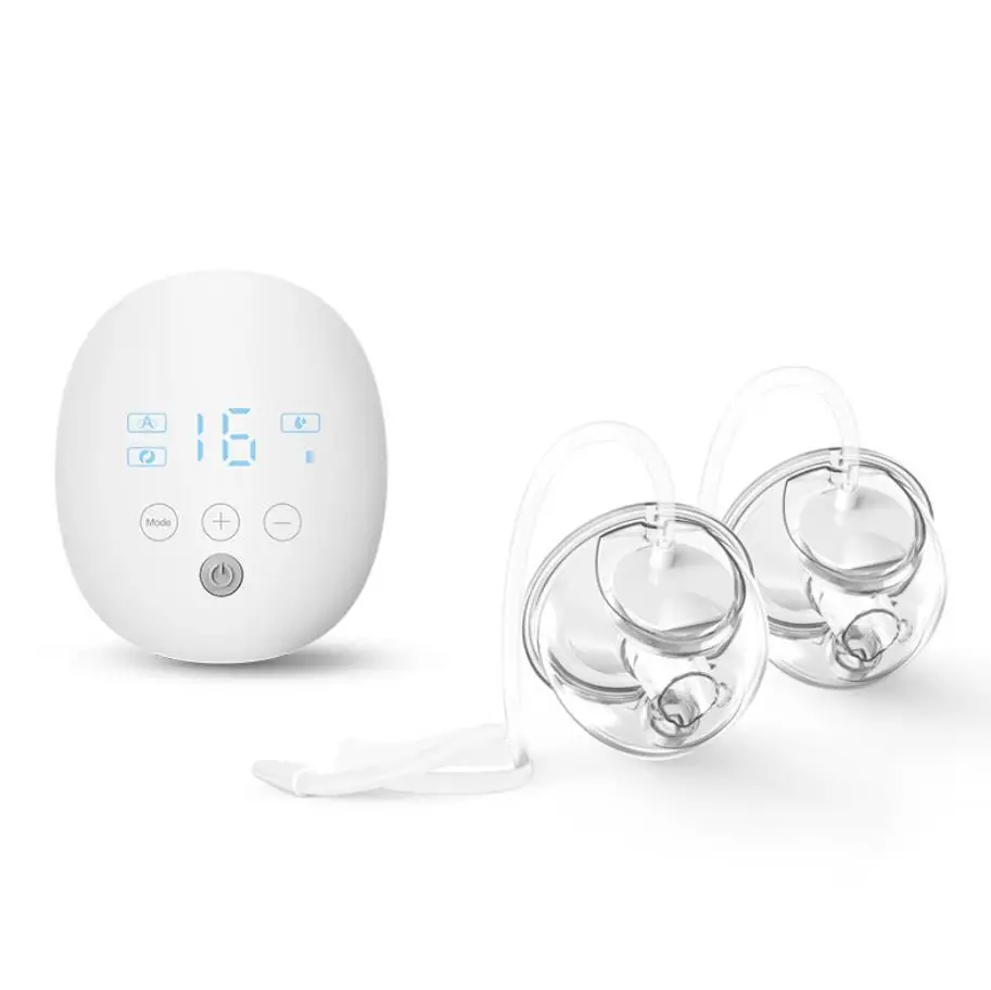 

Electric wearable Double choice saves time and effort Mute cup breast pump, White