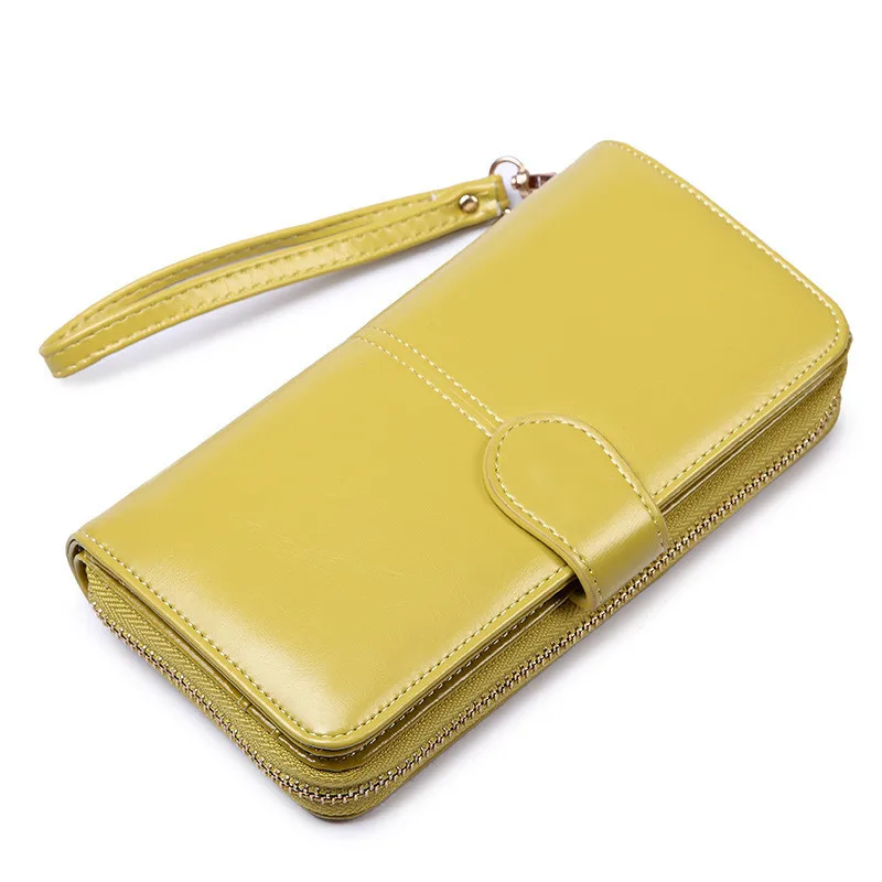 

Women's Female Ladies PU Leather Retro Long Purse Large Capacity Multi Function Mobile Phone Case Bag Wallets, As the picture display