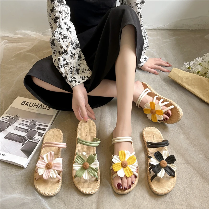 

MMX354 Ladies High Quality Pvc Flower Sandals Best Price Fashion Slippers For Women, As picture or custom