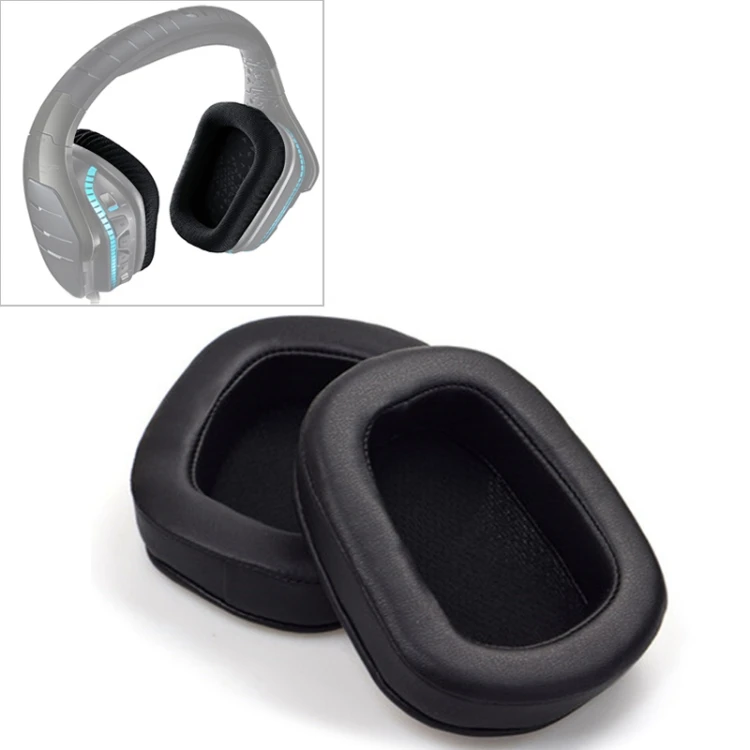 

High Quality 2 PCS Earphone Cushion Cover Earmuffs Replacement Soft Earpads with Mesh for Logitech G633 G933