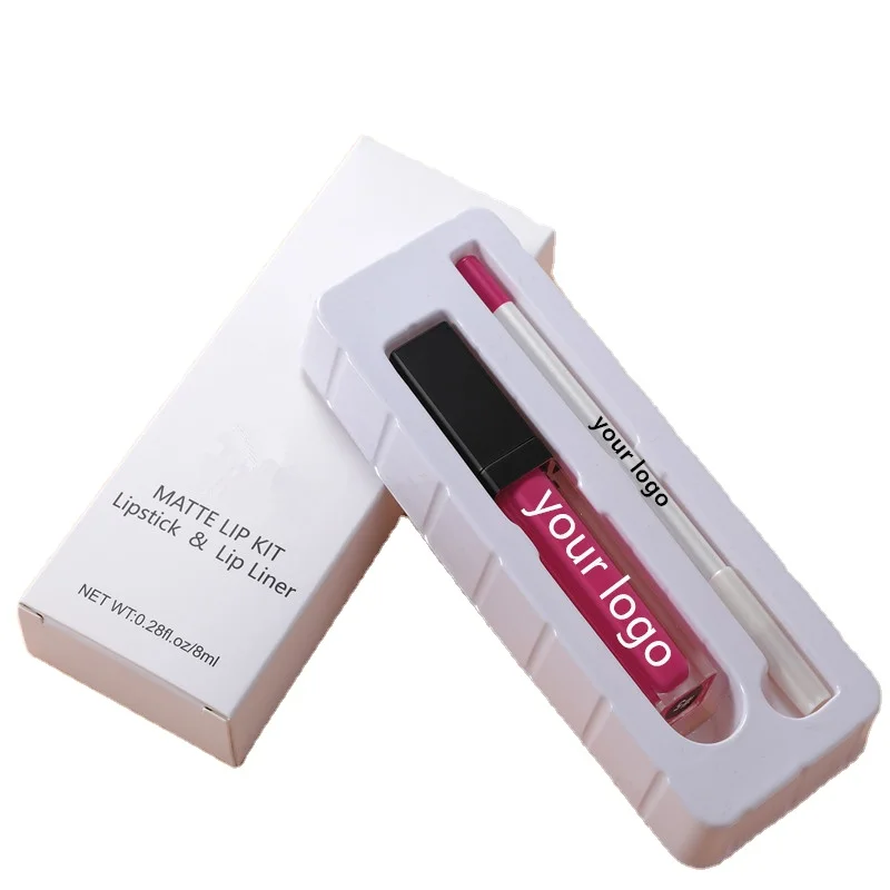 

2021 new lip liner and lipstick set lip gloss and lip liner set, Muliti-color