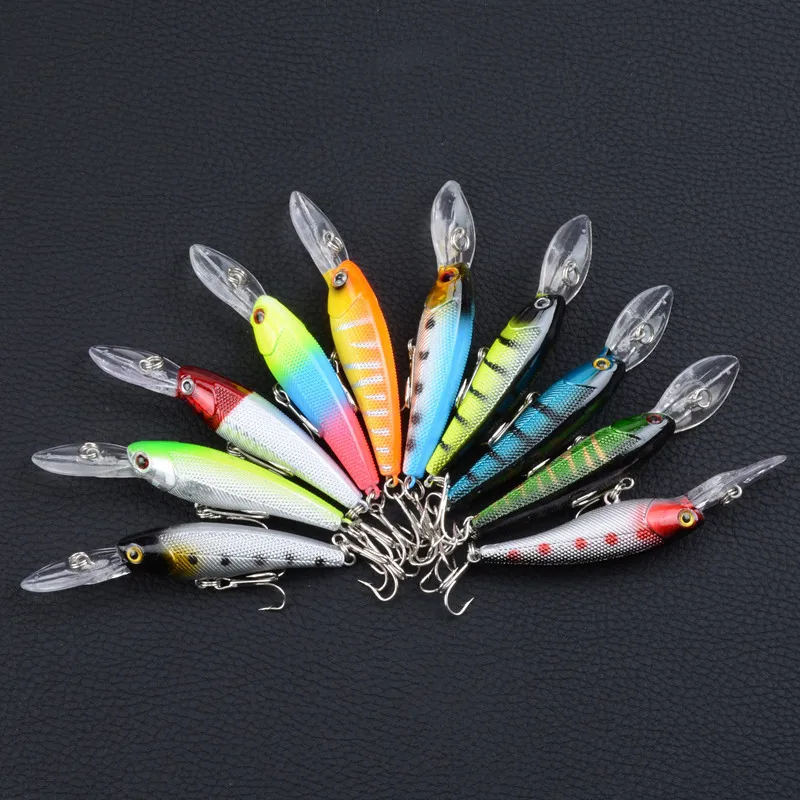 

1Pcs 3D Eyes Sea Fishing Minnow Lure 9cm/8.3g Wobblers Artificial Hard Swim Baits Swimbait Tackle With 6# Hooks For Pike Fishing