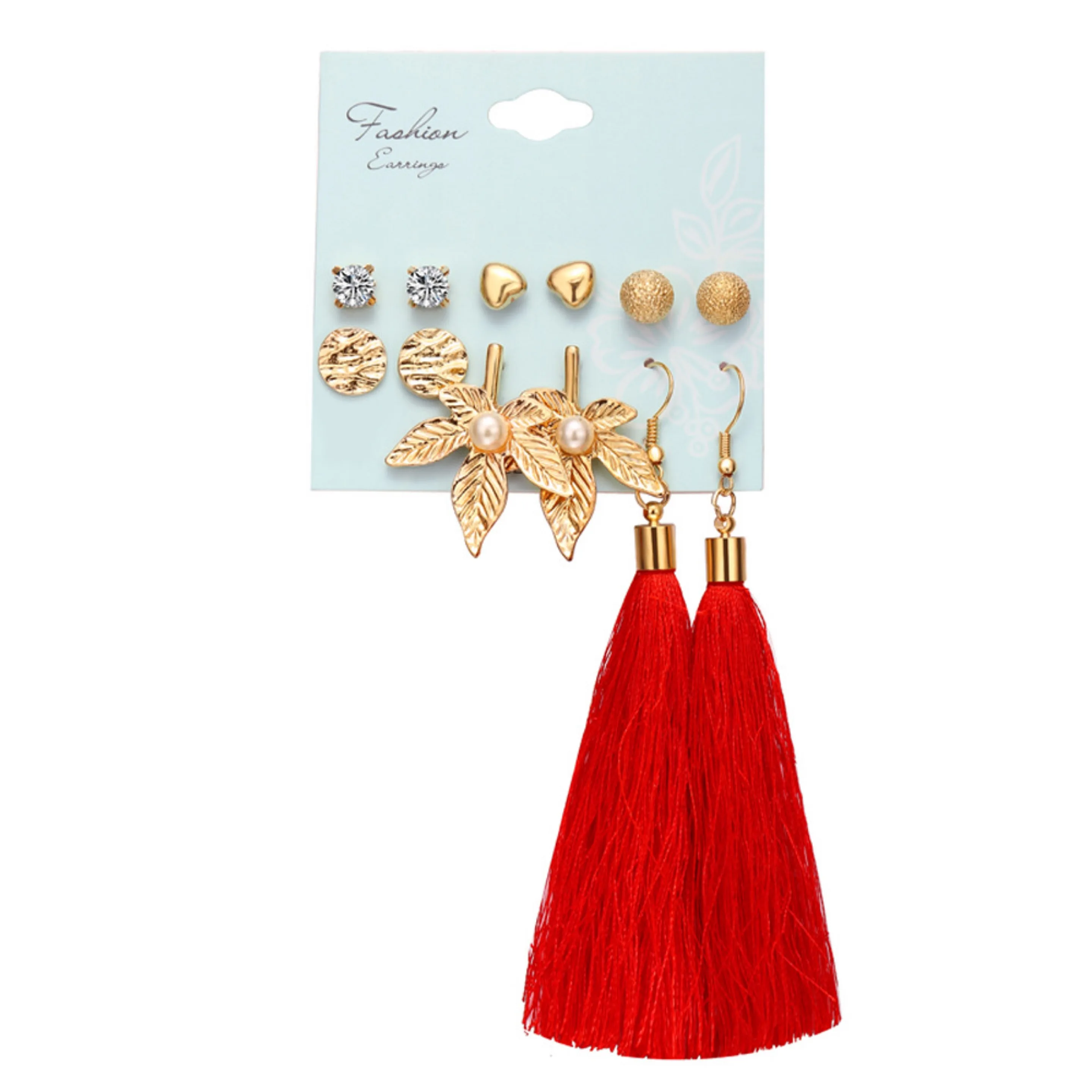 

Tassel earrings with multi-colors for women girls stud earrings fashion jewelry