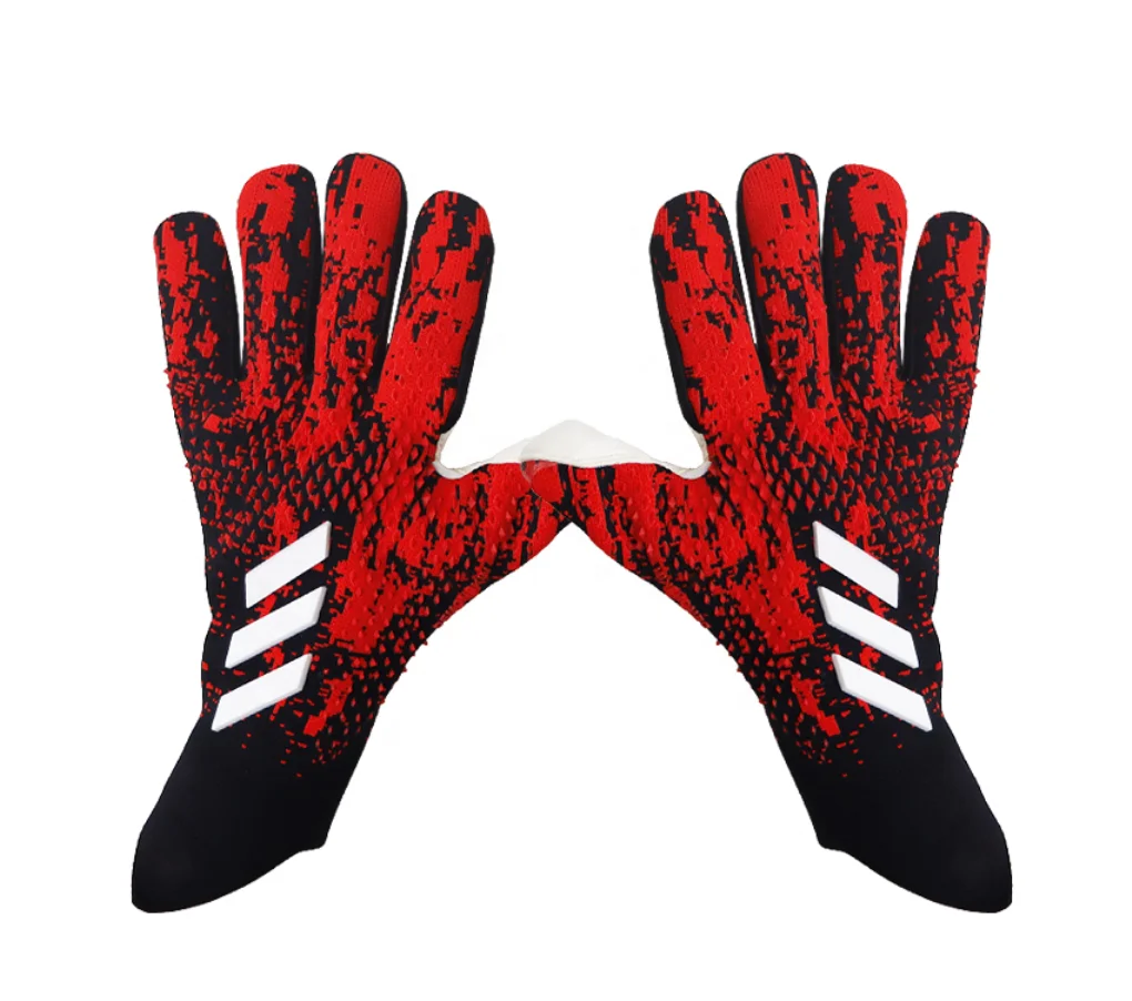 

Wholesale Manufacturer Football Gloves Training Soccer Sports Best Goalkeeper Latex Gloves Soccer Gloves, As picture