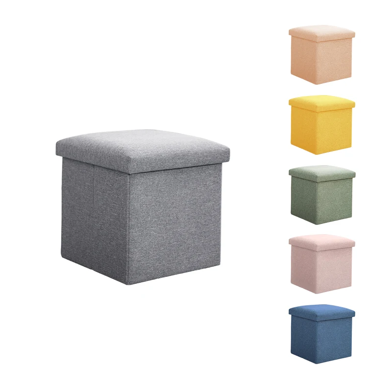 

Promotional Rubik's Cube Multi-Functional Metal Chair Household Combination Creative Variable Stool With Folding Storage Stool