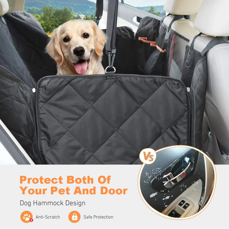 Dog Car Seat Cover for Back Seat, Durable Anti-Scratch Nonslip