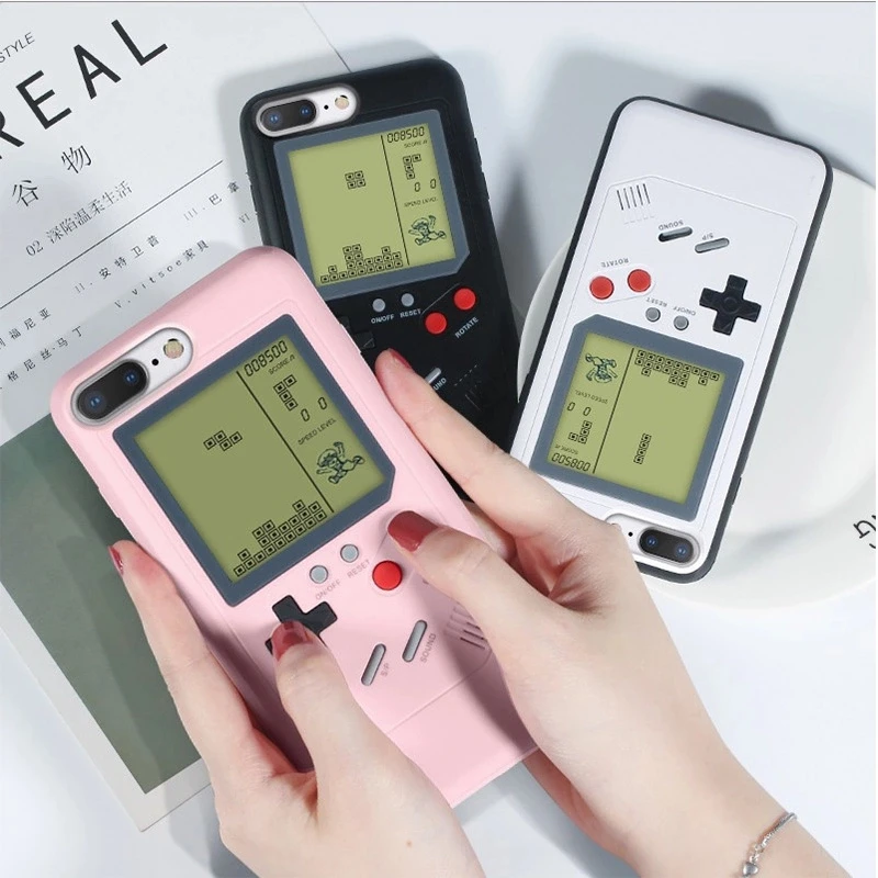 

Colorful Video Game Console Protective Phone Cover For iPhone X XS 6 6s 7 8 Plus XR XS Max Retro Game Machine Phone Case