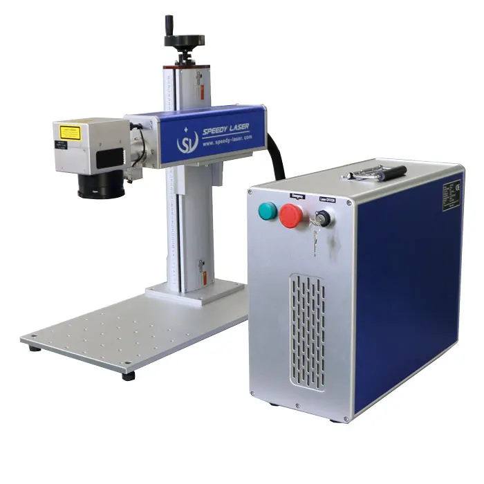 CNC Raycus Fiber Laser Marking Machine Fiber Laser Engraving Machine for LED Light Bulb Glass Ceramic