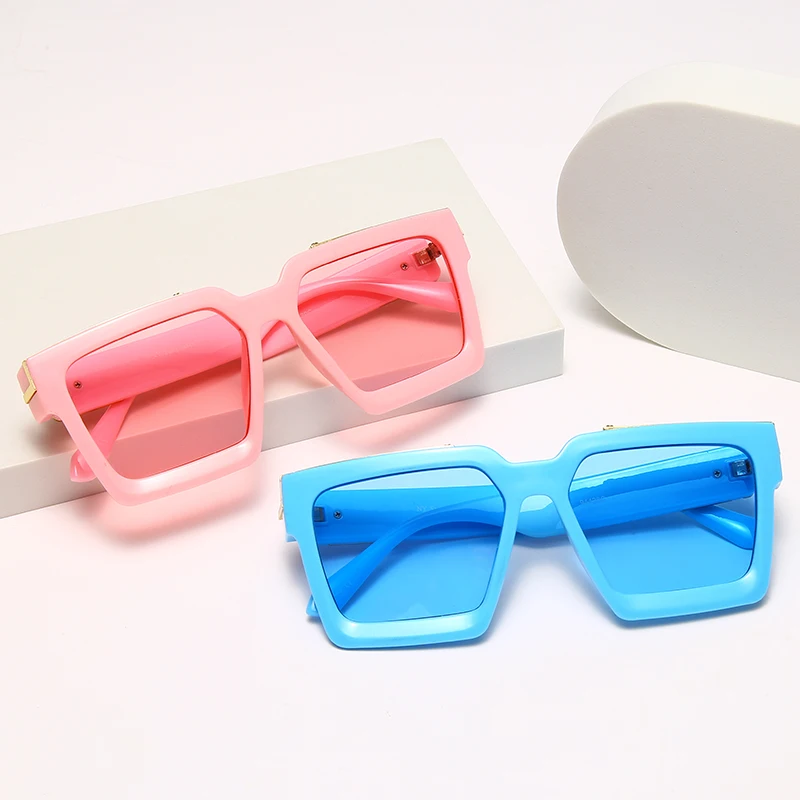 

VIFF GD94420C Fashion Luxury Oversized Square Frame Unisex Sunglasses Colorful Plastic Legs Classic UV400 Sunglasses