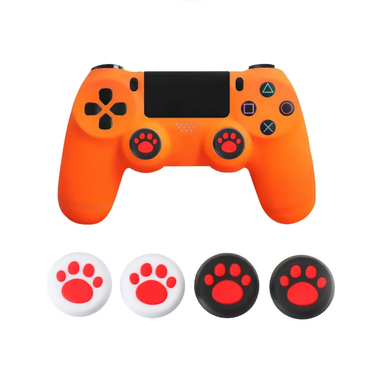 

Protective Caps Grips for PS5/PS4 Controller Silicone Cat Paw Trigger Buttons Cover, Many