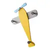 Smart plane shape wood 2019 wall hook wall mount coat 3 hooks for children