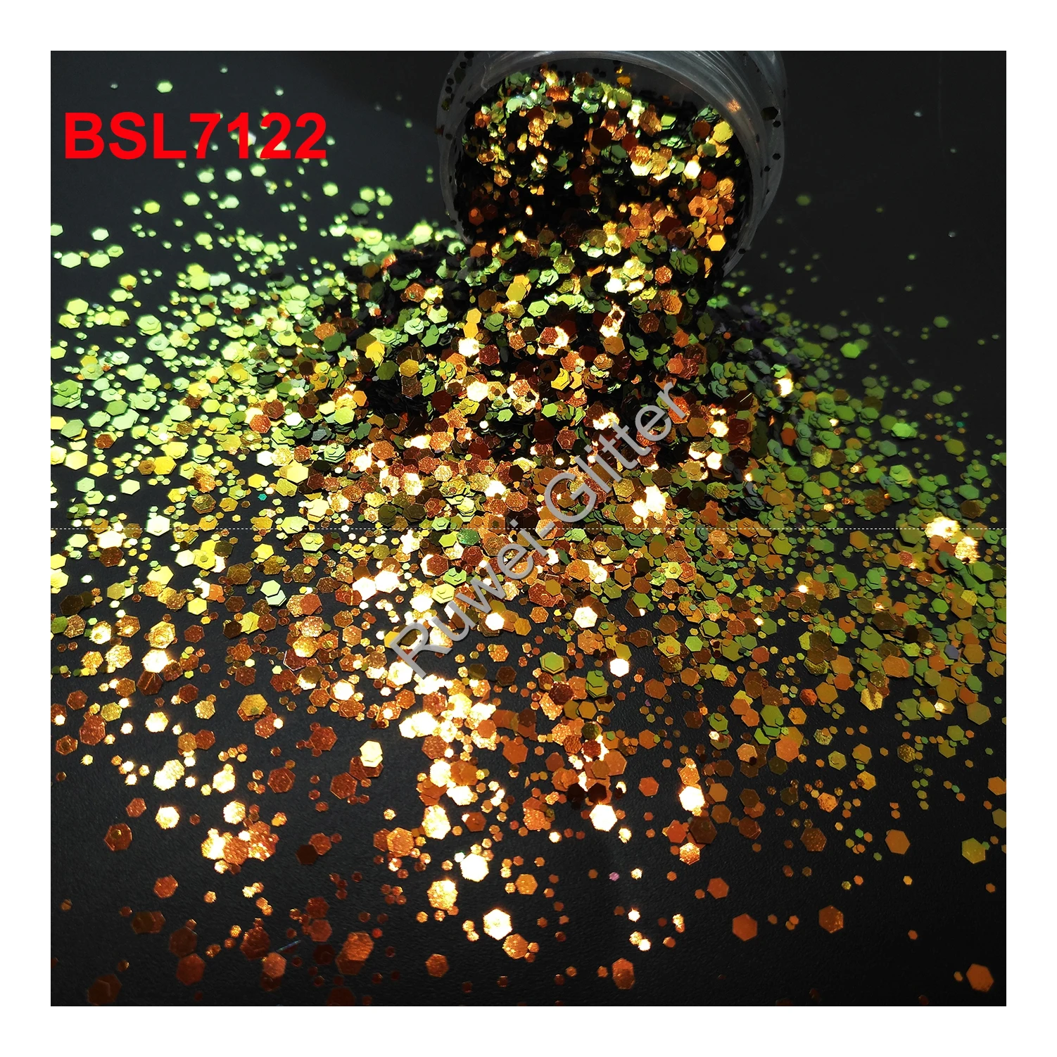 

Wholesale Hot Selling 7122Color Changing Cosmetic Chameleon Chunky Glitter Mix for Makeup Nail Art