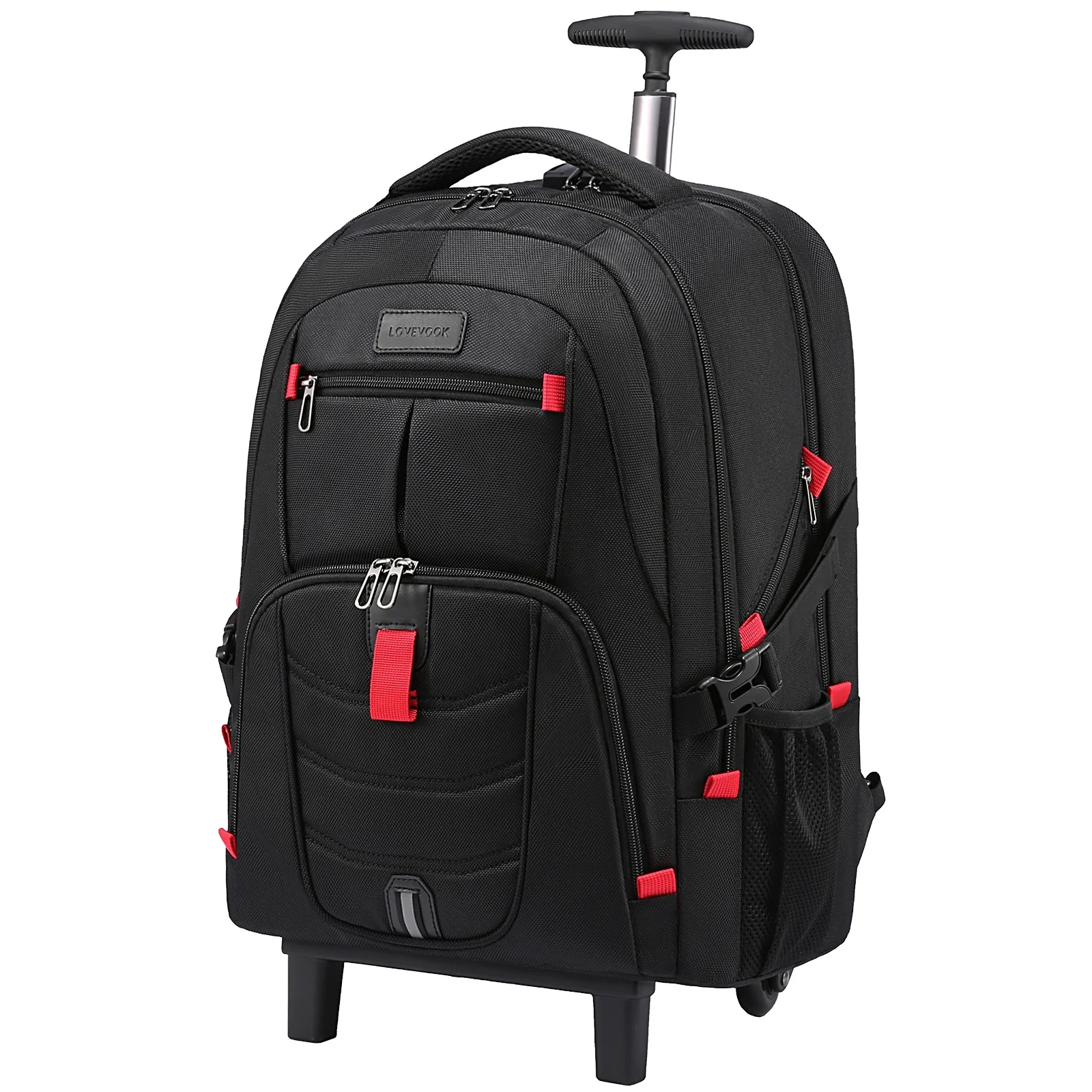 LOVEVOOK Large Wheeled Backpacks Business Carry on Luggage With 2 Wheels 17 Inch Roller Travel Laptop Backpack for Women Men