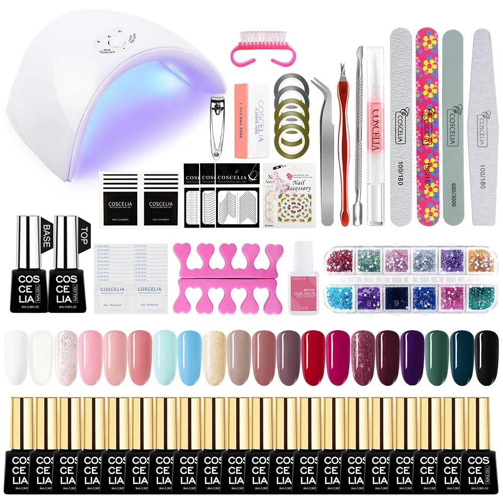 

COSCELIA Wholesale Nail Polish Private Label Professional Nail Supplies Art Gel OEM Color UV LED Lamp for Nail Salon