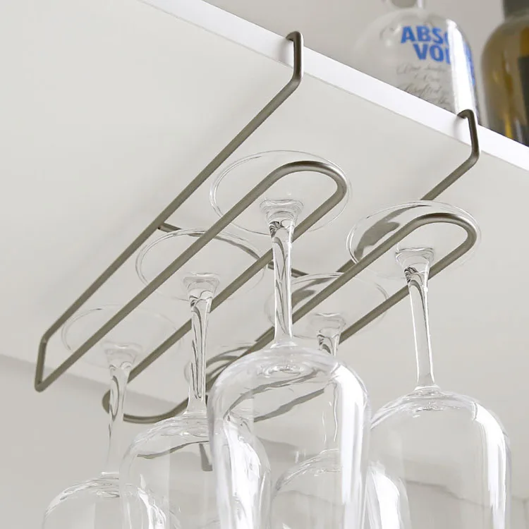 

Mug Hanger Under Shelf 8 Hooks, Cup Holder Organiser for Storage, Screw Fitting Under Cabinet, As picture