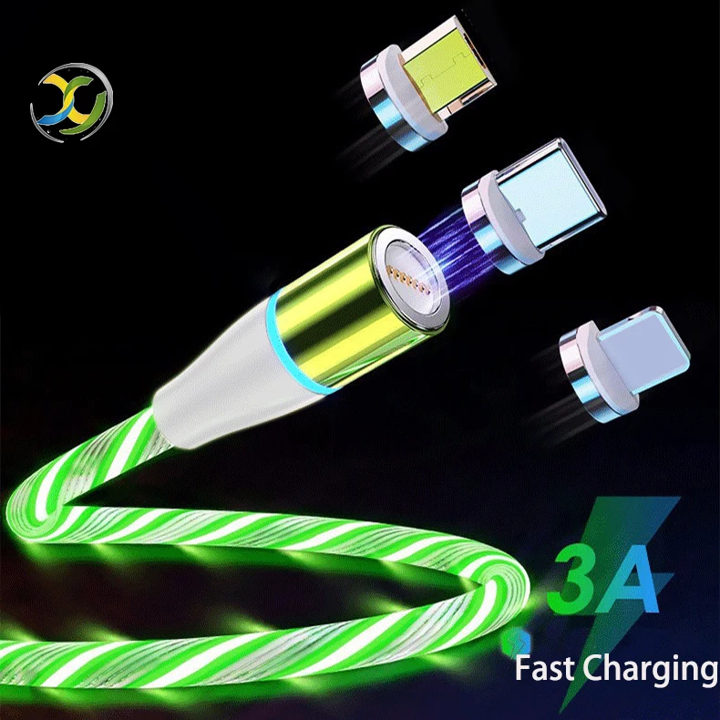 

360 Cheap Free Sample 3in1 Magnetic Usb Charging Data cables, White color/blue/red/green or customization usb cable