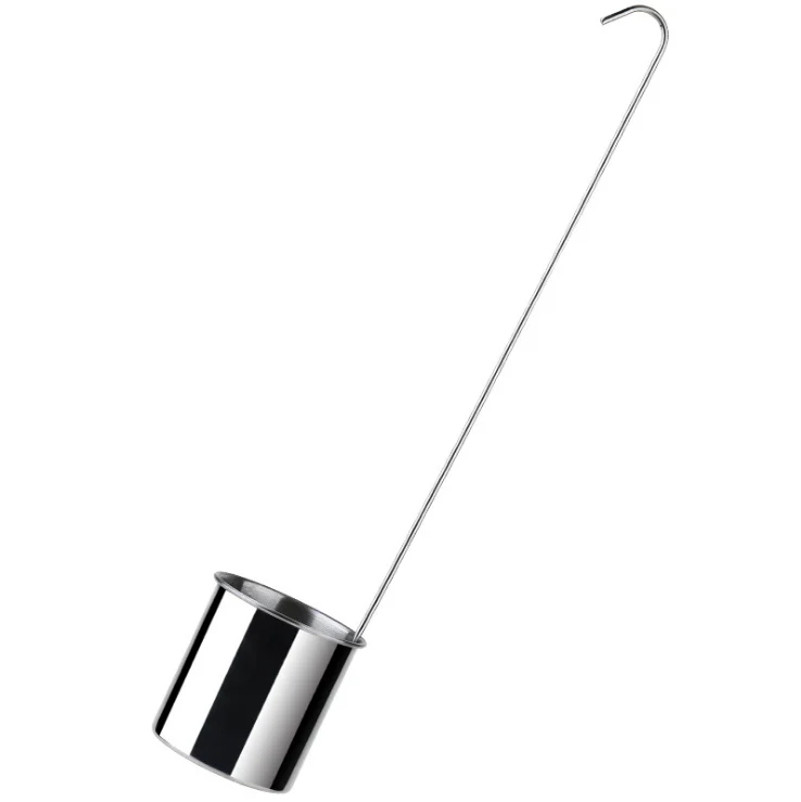 

Long handle stainless steel wine dipper with hook