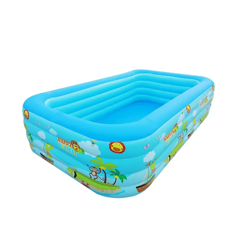 

210 x150x60cm PVC Large Size Swimming Pool On Ground pools swimming outdoor inflatable paddling pool