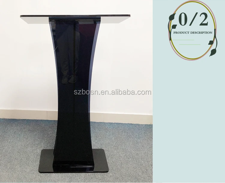 Factory Customized Fixture Displays Pmma Acrylic Podium Clear Lectern ...