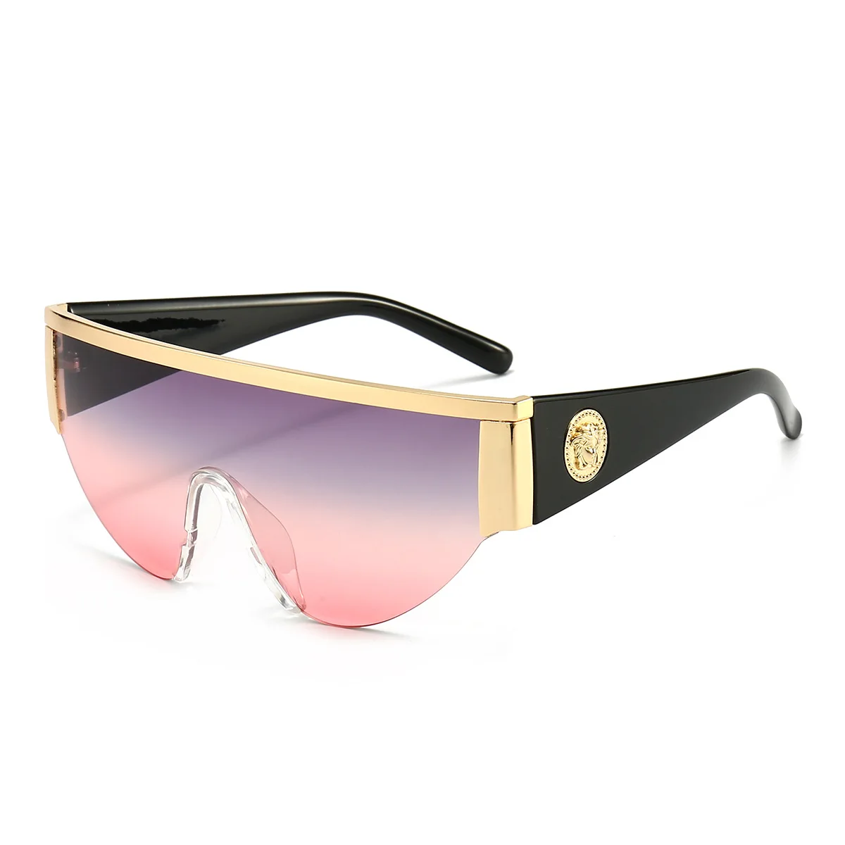 

MJ-0401 The New Fashion Conjoined Frame Head Sunglasses Main Personality Futuristic New Sunglasses Unisex