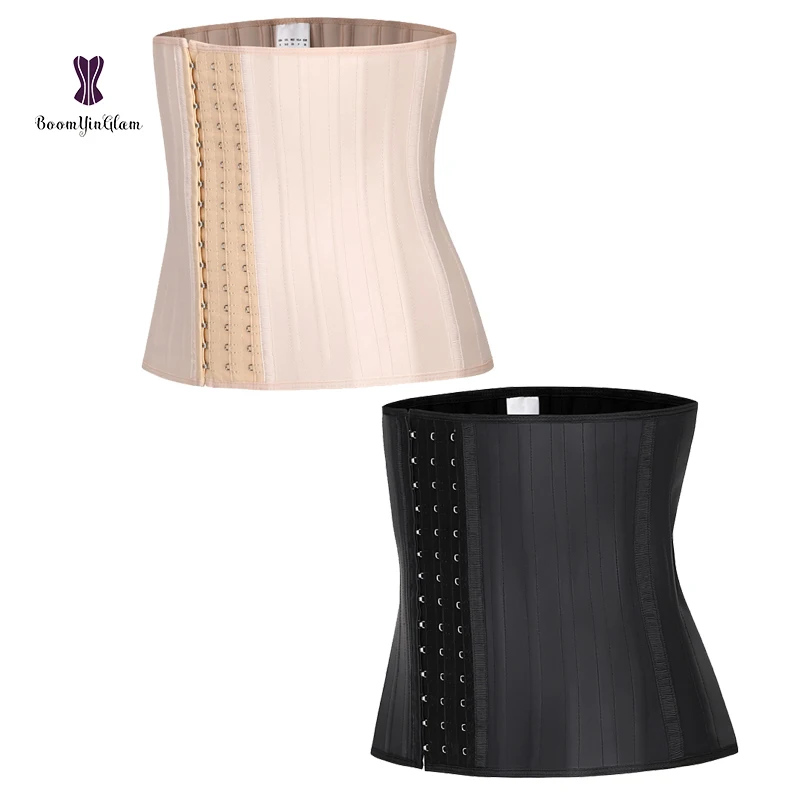 

Wholesale Price Top Quality 25 Steel Bone Weight Loss Super Tight Latex Fajas Waist Trainer Cincher With 3 Hooks ann chery