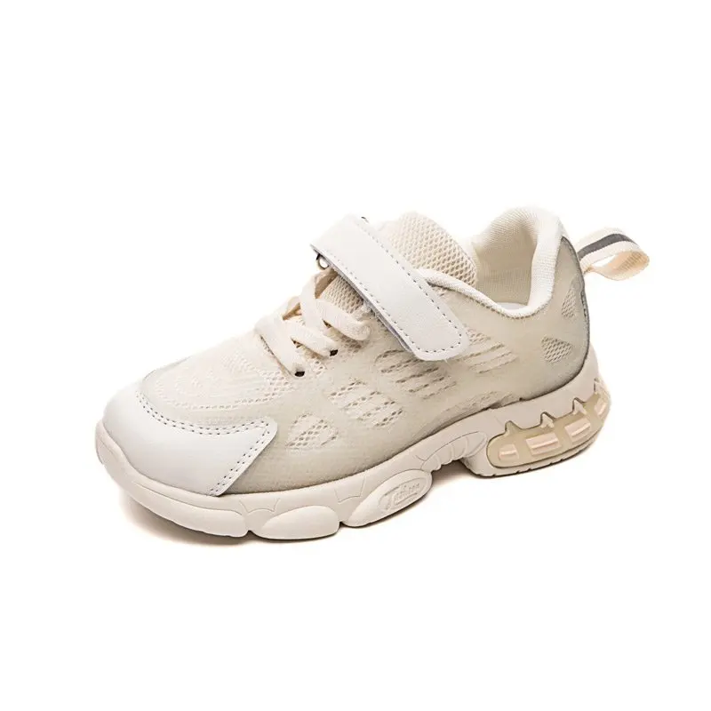 

2020 New Fashion Rainbow Kids Sport Shoes For Girls Sneakers Students Breathable Mesh Children Shoes Boys Girls Sneakers Light, Black, grey, green, pink