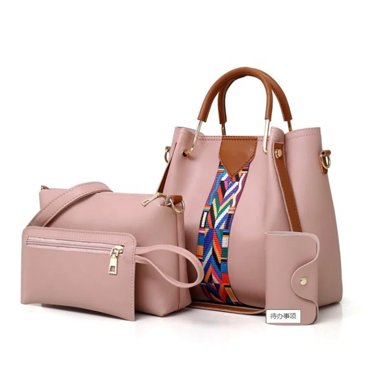 

The new four-piece mother bag has a large capacity single-shoulder cross-body, Red, light grey, green, black, pink, beige, camel