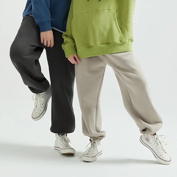 

Custom Logo Unisex Tracksuit Cotton Jogger Pants Male Thicken Elastic Draw String Loose Sweatpants Women Casual Trousers, Pic