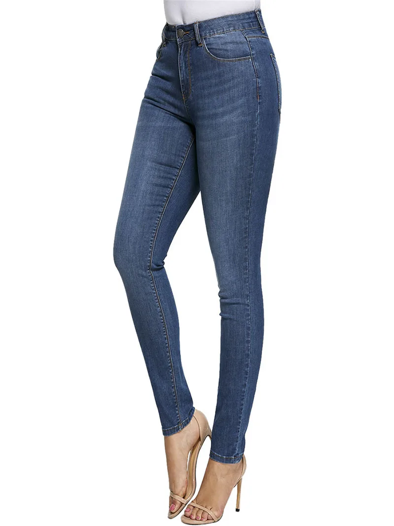 Wholesale High Waisted Stretch Plus Size Women Jeans Trousers - Buy ...