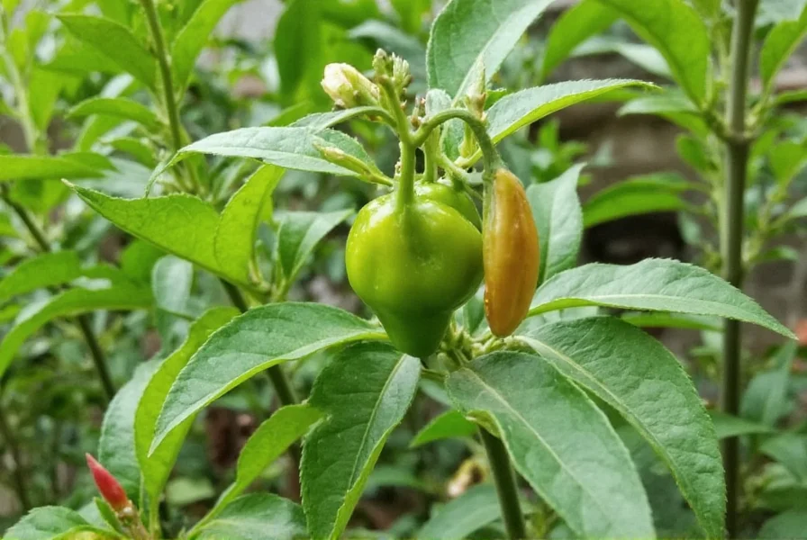 Thriving pepper garden