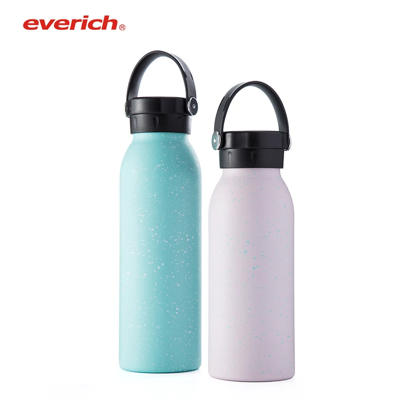 

Hot sale wholesale 18/8 double wall stainless steel water bottle insulated vacuum outdoor hiking flasks with ring lid, Customized color