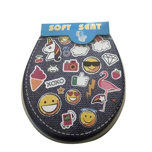 Image of European Standard Soft Printed toilet seat WC seat cover